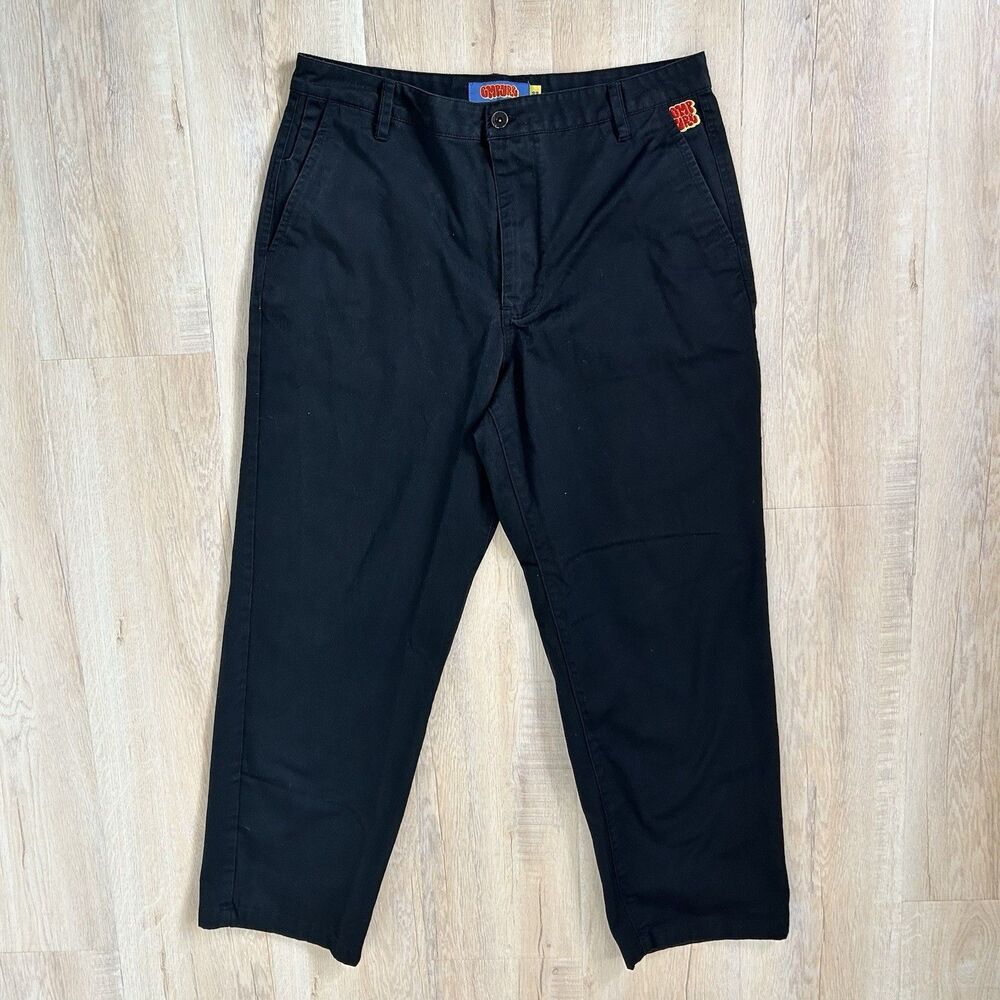 Empyre Loose Fit Pants Men 33 Black Chino Streetwear Baggy Skateboarding